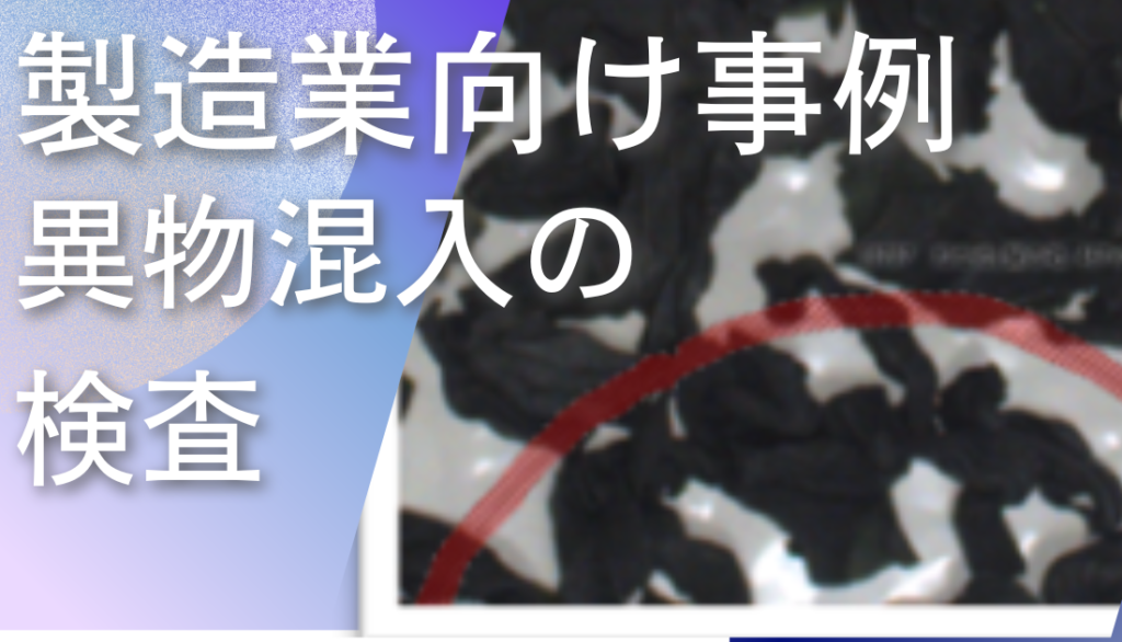 ディープラーニング画像解析ソフトNAITによる異物混入検査の事例